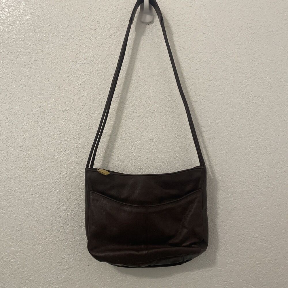 Apostrophe Burgundy Soft Leather Handbag Shoulder Purse Bag Pockets Classic